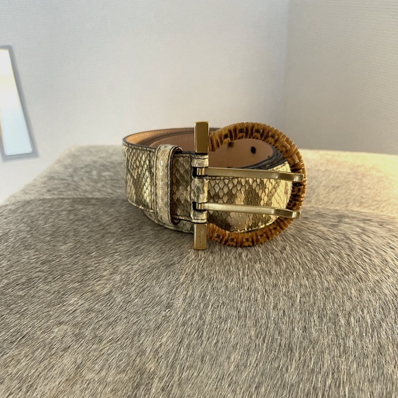 FERRAGAMO SNAKE SKIN BELT - Picture 1 of 7